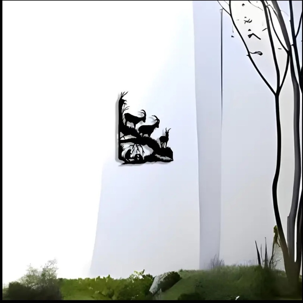 Black Metal Wall Art Decor - Picture 8 of 9